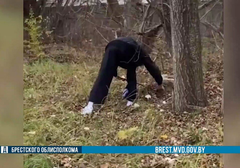     Задержаны закладчики наркотиков. Фото: кадр видео УВД Брестского облисполкома.