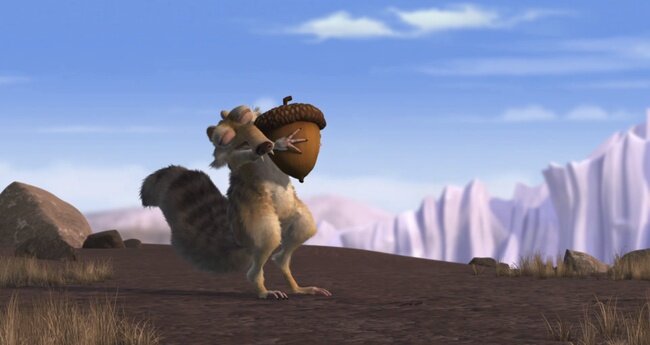кадр из анимационного фильма "Ледниковый период"