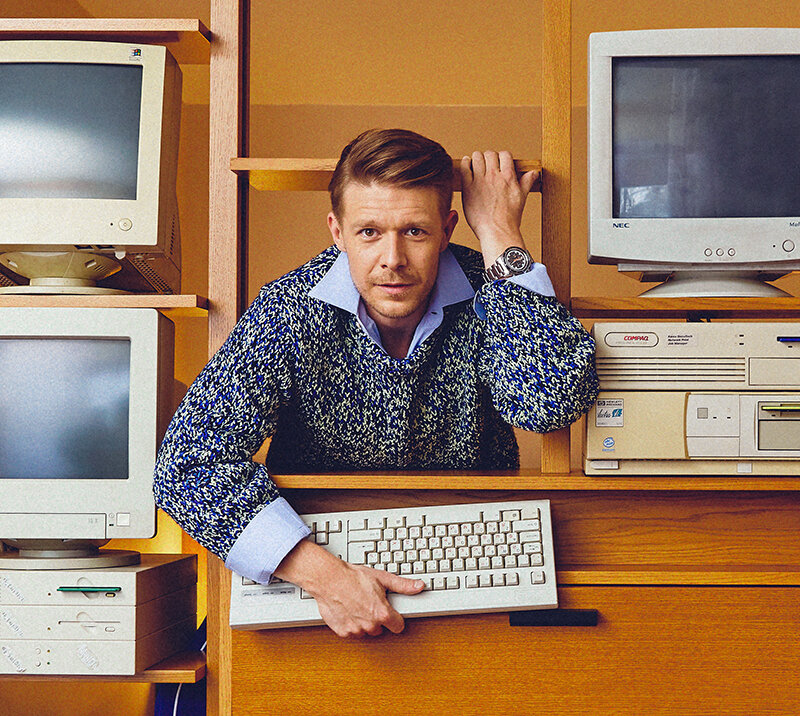 Никита Ефремов в хронографе Tudor Heritage в 42 мм корпусе из стали