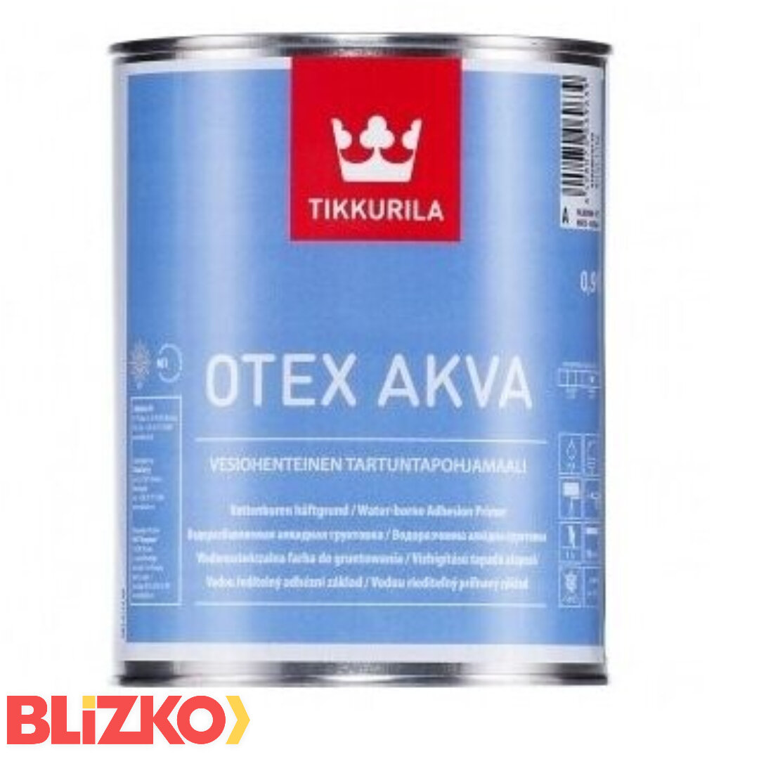 Адгезионная грунтовка Tikkurila Otex Akva