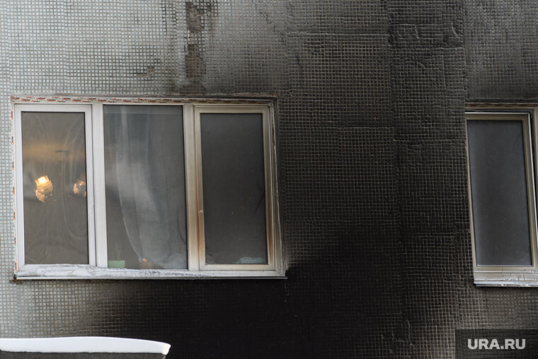    Квартира загорелась на восьмом этаже в многоэтажке на улице Олимпийской