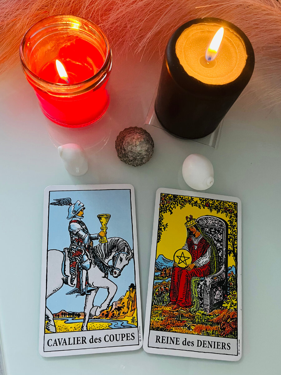 Кавалер кубков и Королева Пентаклей 