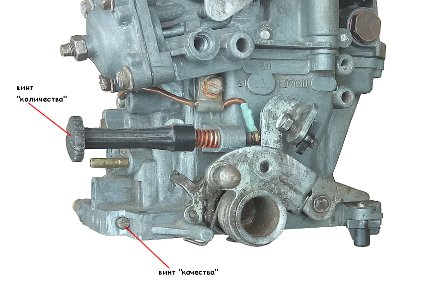 Падают обороты карбюратор. Винт холостого хода ВАЗ 21099. Регулировка холостого хода ВАЗ 21099 карбюратор. ВАЗ 2109 винт количества. Холостой ход ВАЗ 21099 карбюратор.
