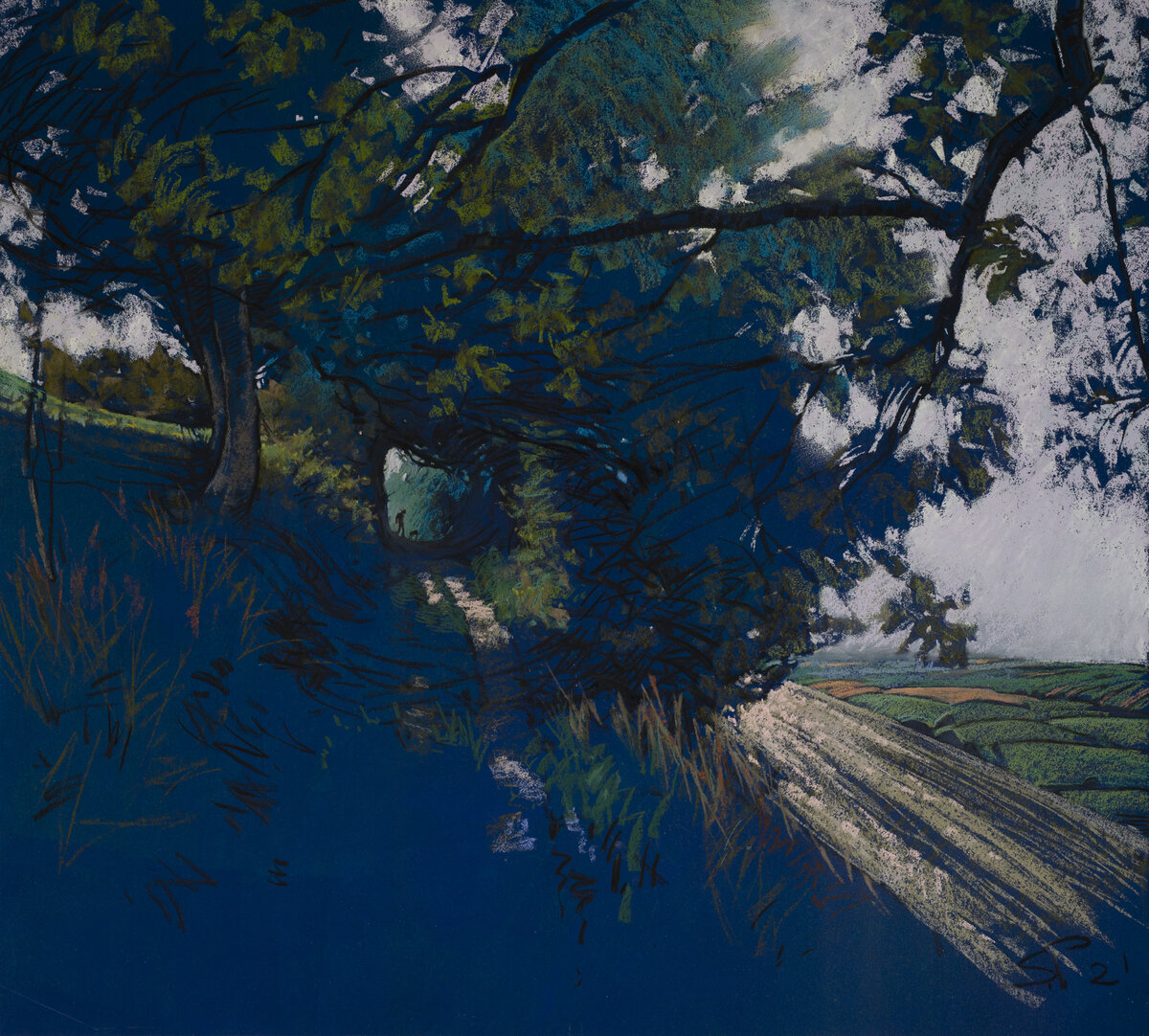 Сергей Пиетиля, картина "Франсуа Вийон", демонстрировалась на выставке "Мел"