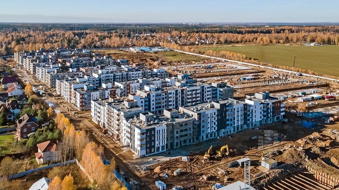 ЖК «Равновесие» – аэросъемка Новострой-М