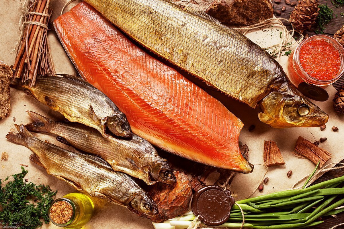 вяленая и холодного копчения рыба
