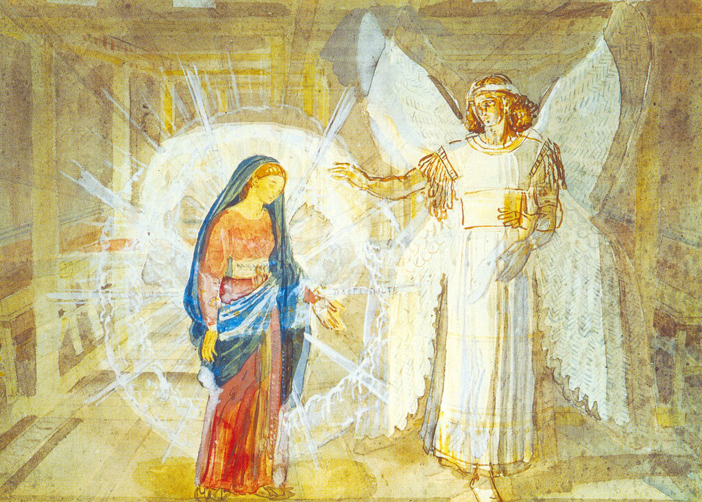 Александр Иванов. «Благовещение», конец 1840-х – 1858 год, Государственная Третьяковская галерея, Москва © Public Domain 