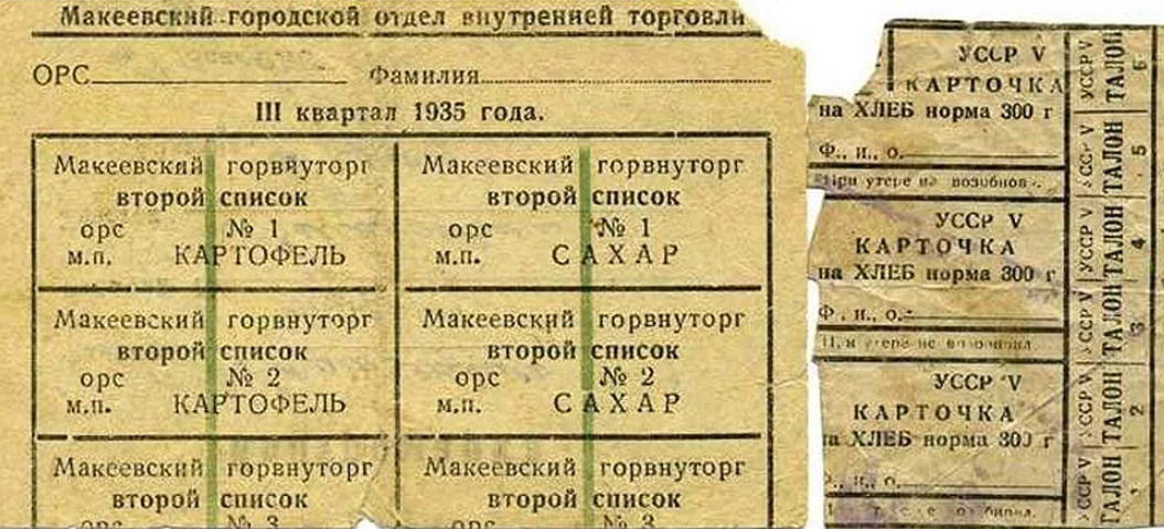 Карточка 1935 г (Источник сеть Интернет)
