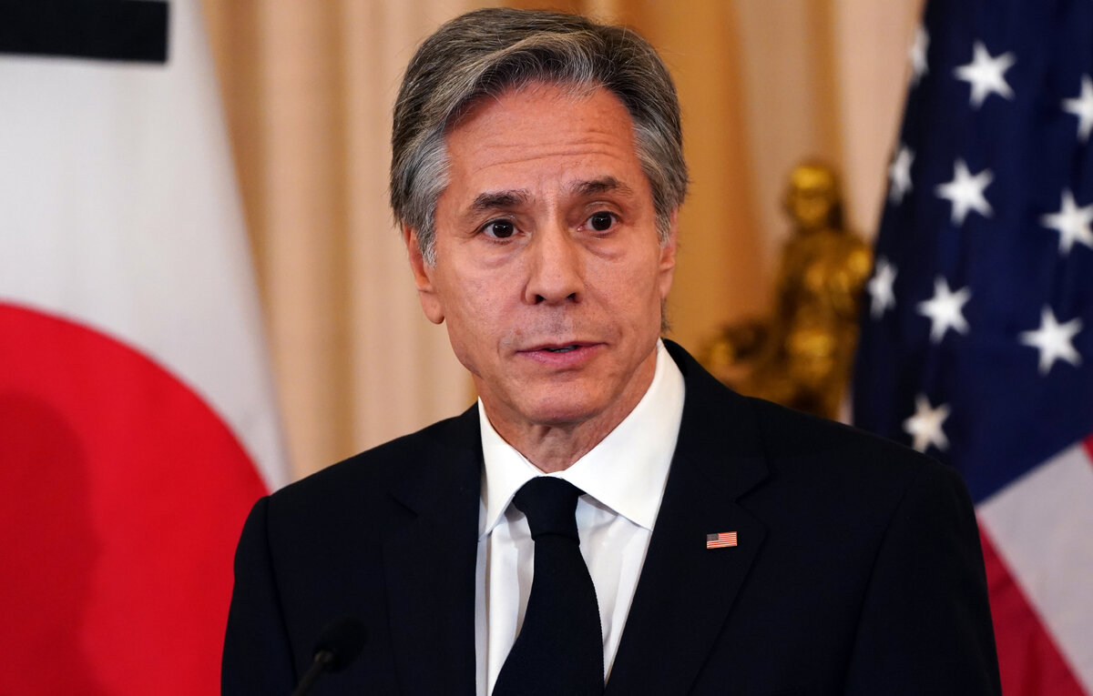    Госсекретарь США Энтони Блинкен  EPA-EFE/WILL OLIVER