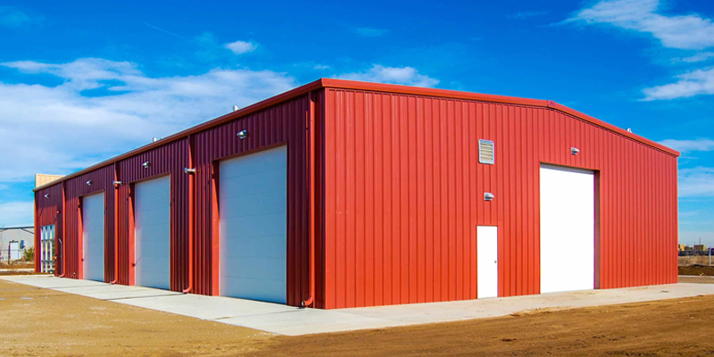 Построен ангар 