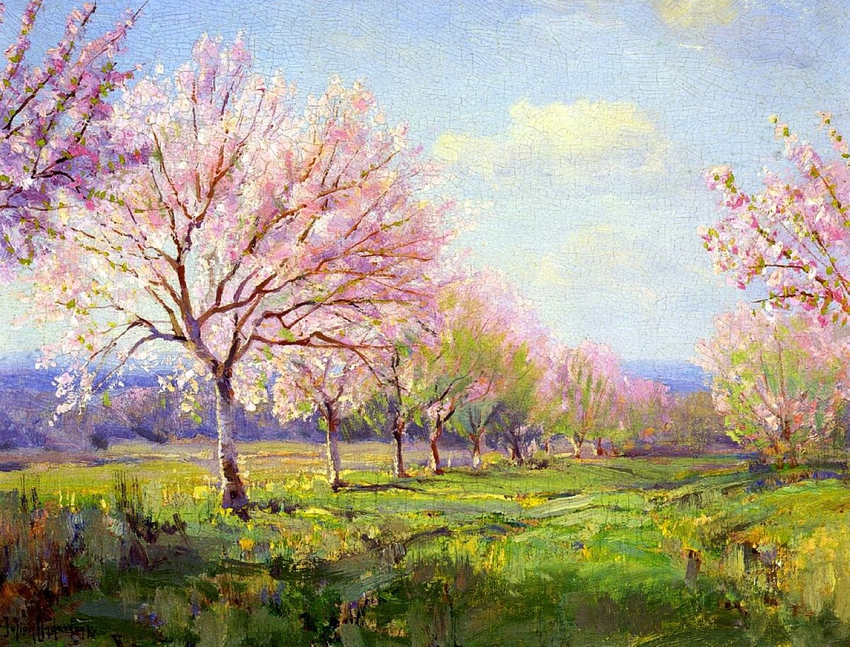 Картина сады цветут