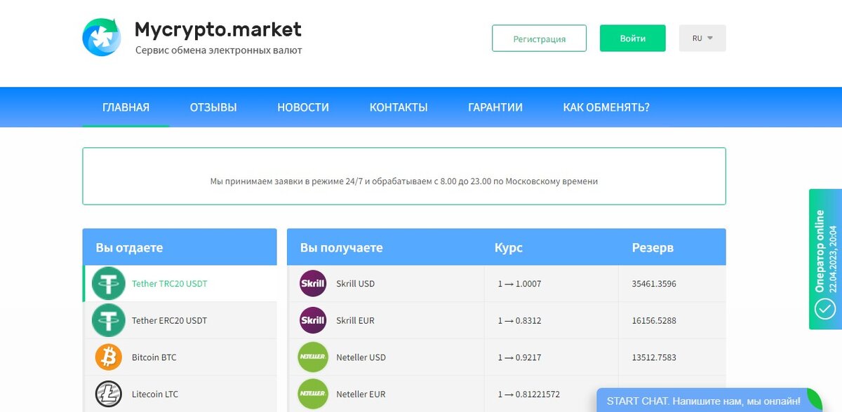                     Рисунок 1.Обменник для перевода денег из России в Казахстан