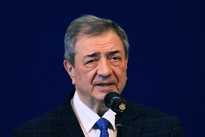    Председатель жюри, художественный руководитель и главный балетмейстер театра "Кремлевский балет", народный артист РФ, профессор Андрей Петров ©Антон Денисов РИА Новости