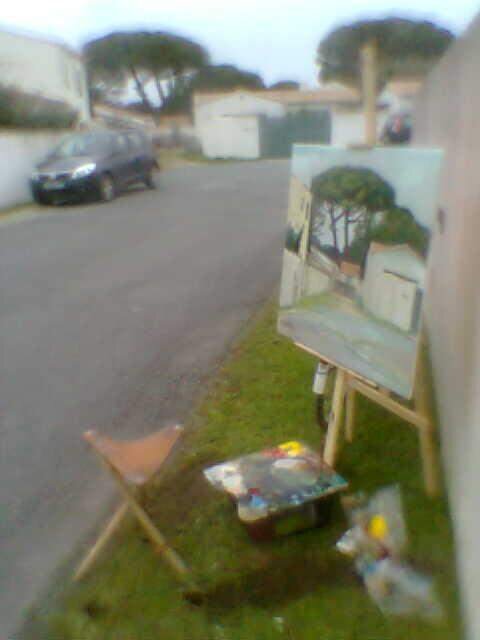 Пленер на острове Ре. Фото телефоном автора. 2013