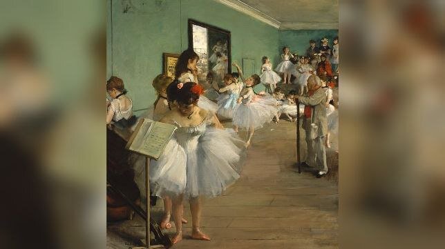 Эдгар Дега - Танцевальный класс, 1874 г.