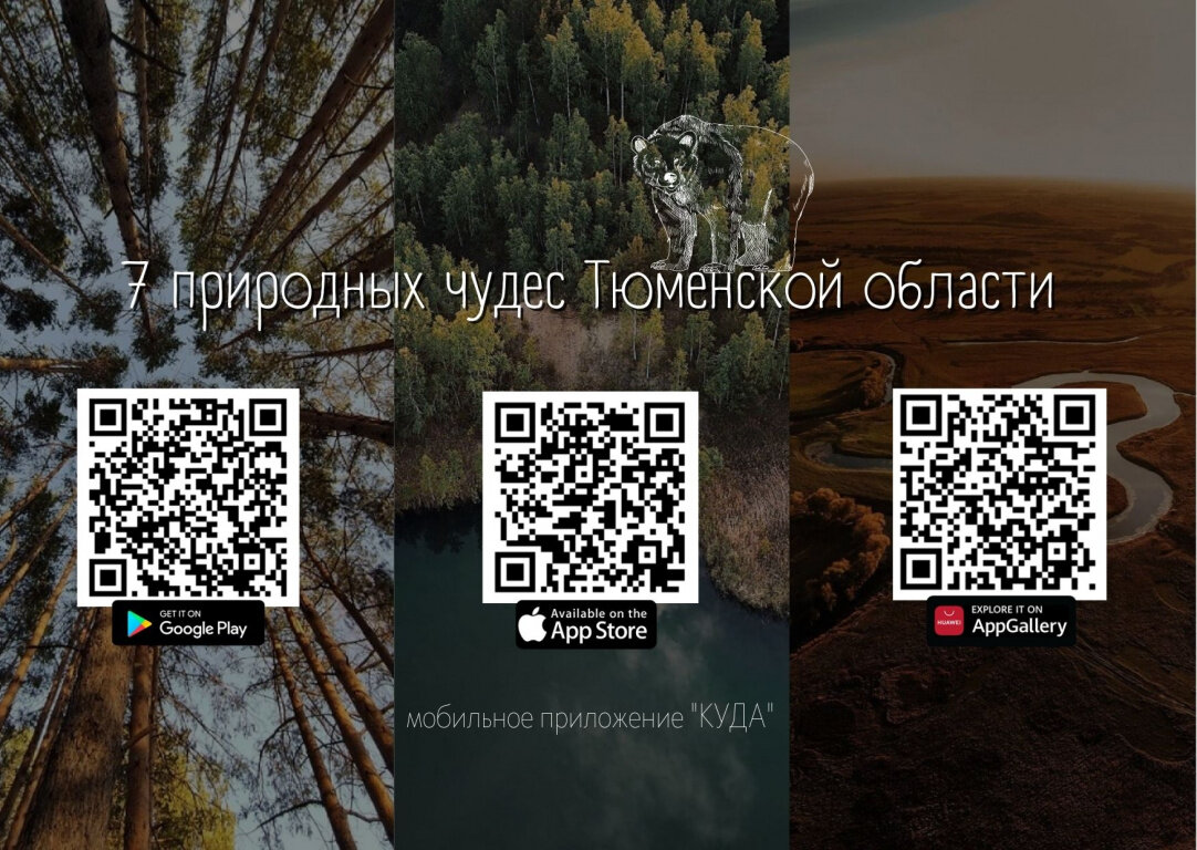 Маршрут «7 природных чудес Тюменской области» в мобильном приложении «КУДА»
