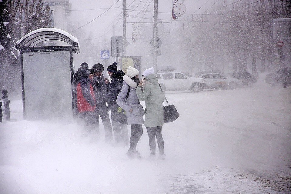 Сильный снегопад картинки