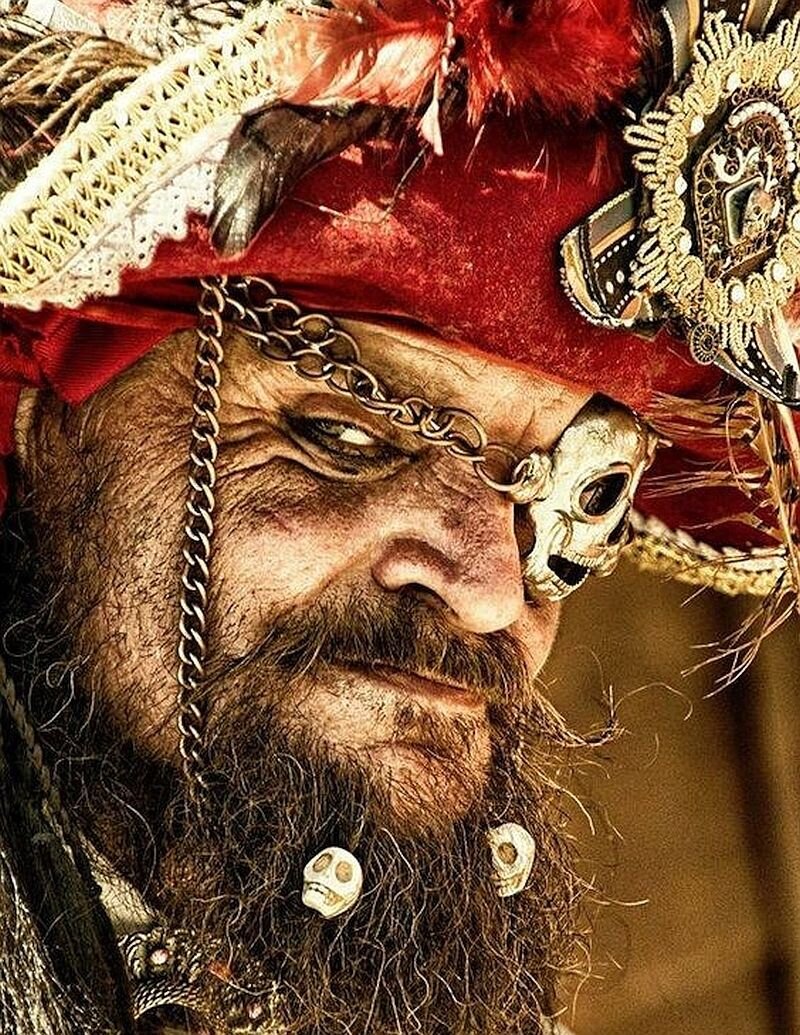 Кожаные повязки на глаз, пиратские и стимпанк
