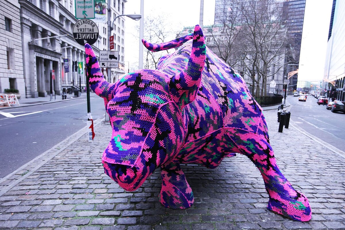 Тип граффити - Yarn bombing