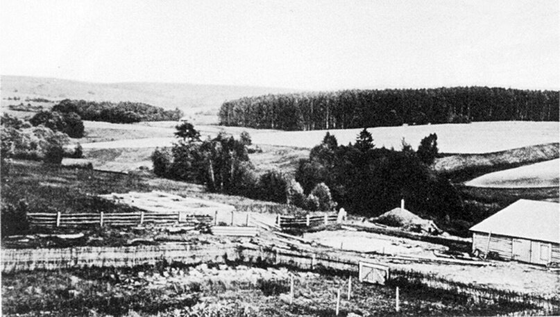 Ландшафт батищевских полей. Фото 1890-х годов