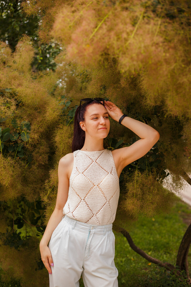 Топ с ромбами 