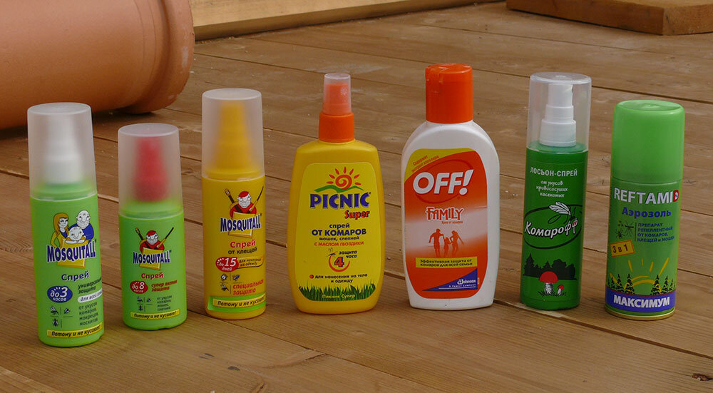 линейка защитных средств от клещей и комаров