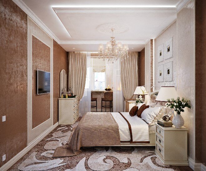 Интерьер спальни совмещенной с балконом | House design, Home decor, Simple furniture