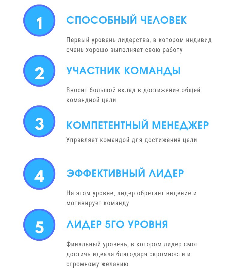 5 уровней лидерства: как стать успешным лидером