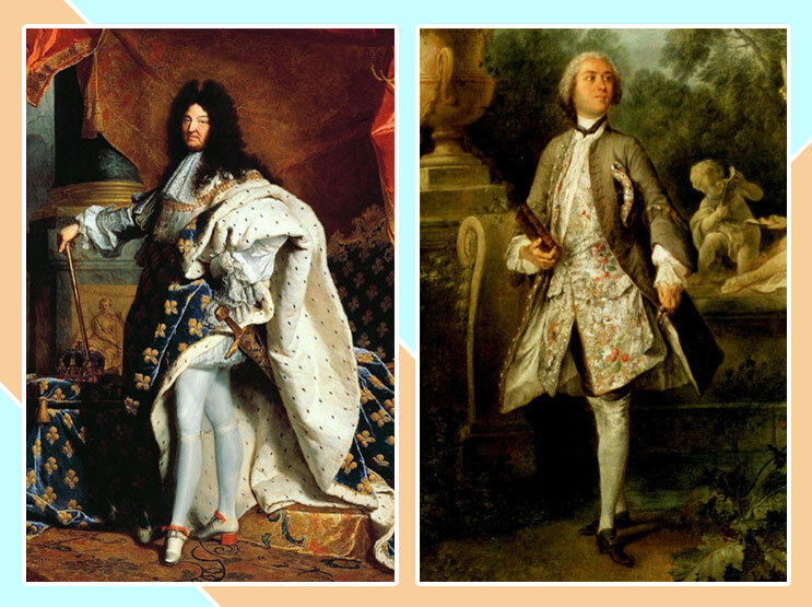 Людовик XIV, костюм XVIII века