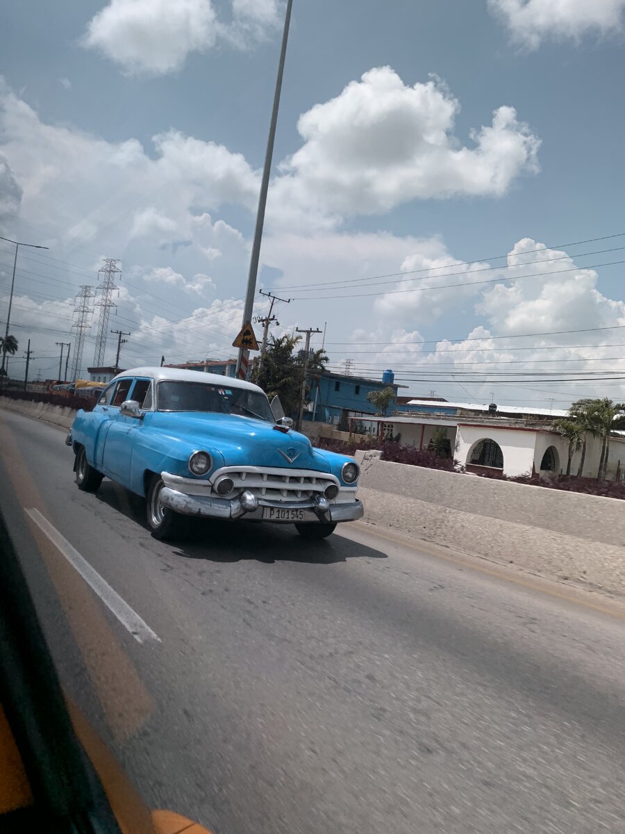 Дорога из аэропорта Гаваны
