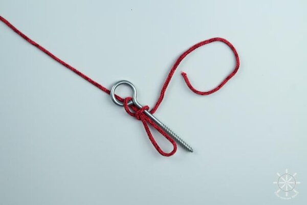 Как вязать ступенчатый узел - шаг 4