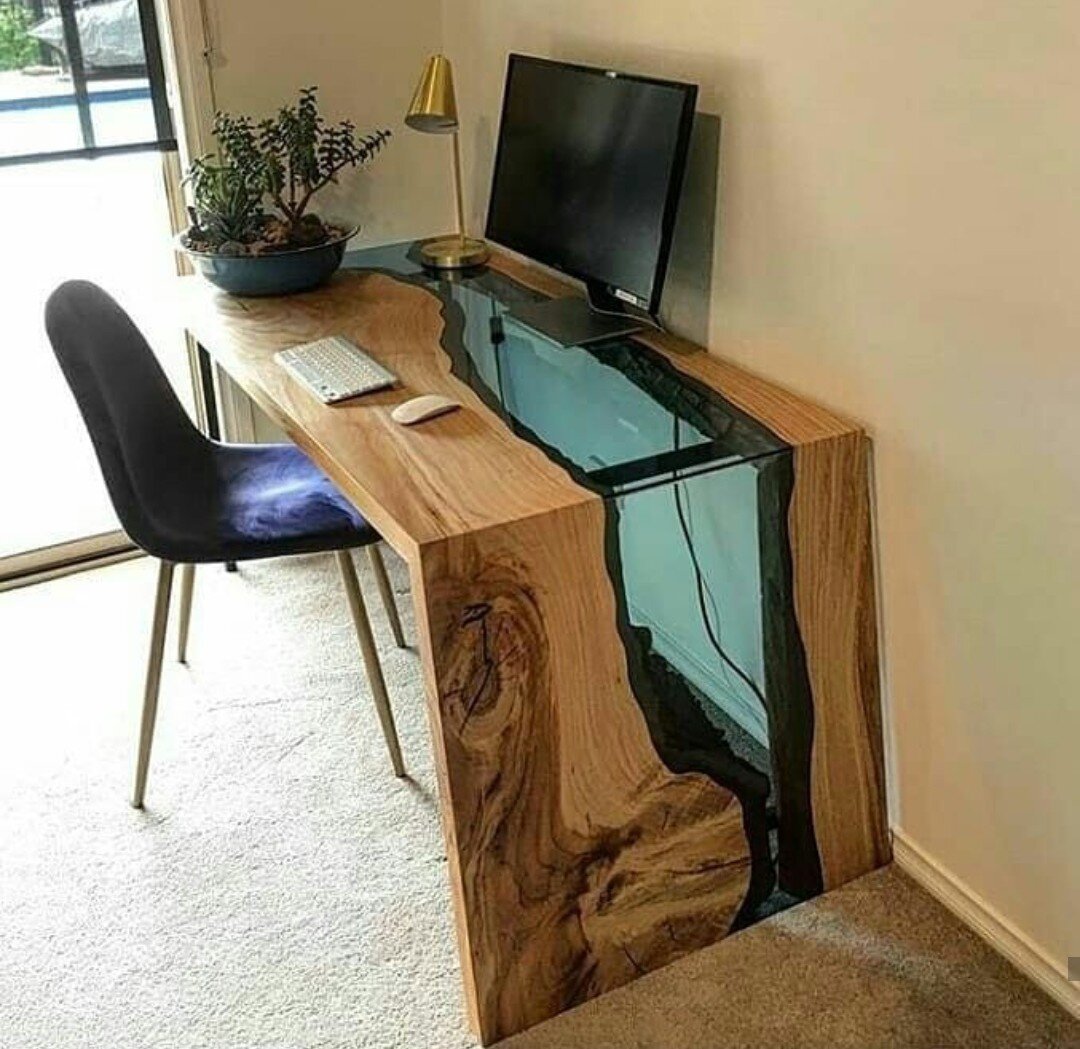 Компьютерный стол из слэба