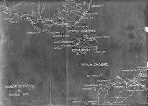 Карта Манильской бухты.