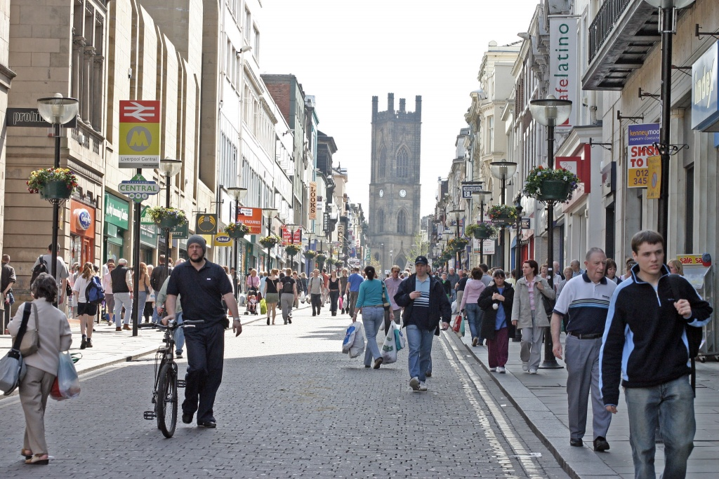 Bold street. Ливерпуль. Великобритания.