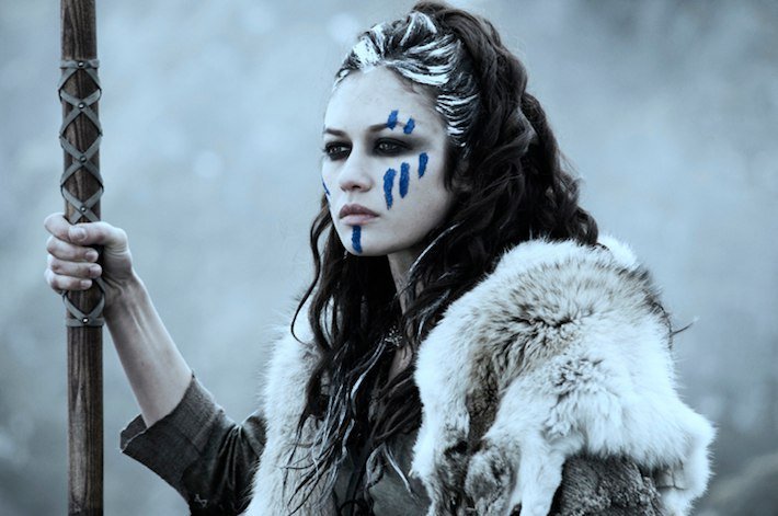 Ольга Куриленко в образе пикта. Из открытых источников. 
