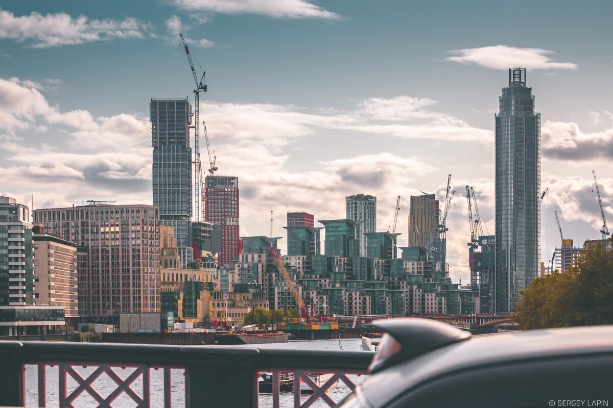 Лондон. Вид с Вестминстерского моста.