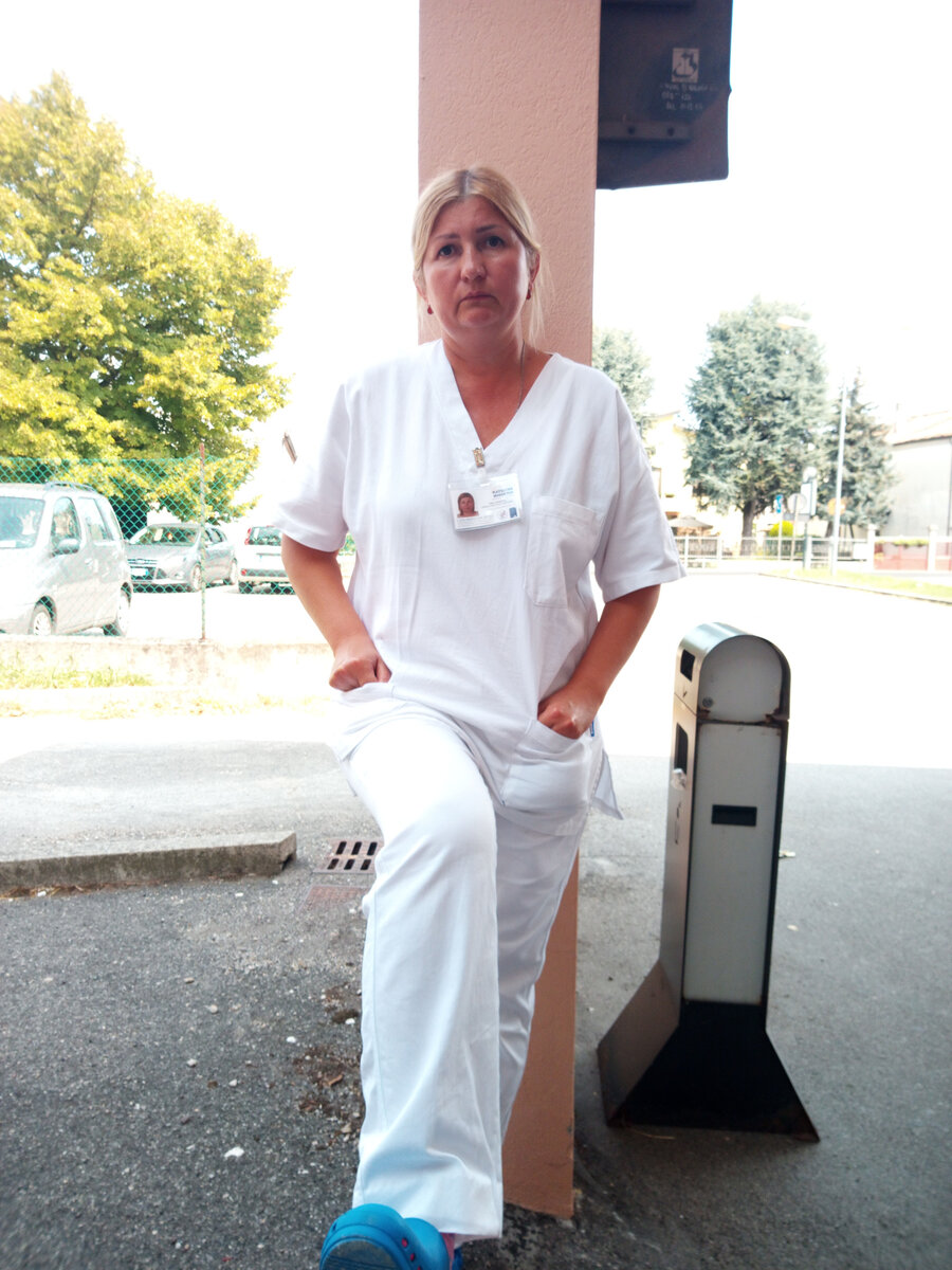 во время практики в больнице