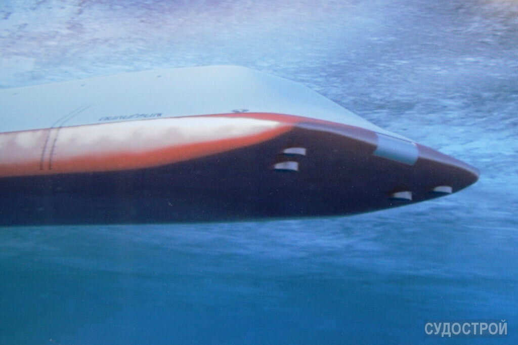 Подводный газовоз "Пилигрим". Кадр из ролика СПМБМ "Малахит" / Фото: Судострой