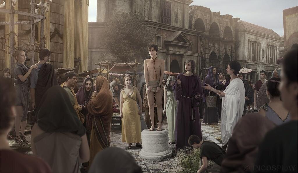 Торги на невольничьих рынках выросли в завоевательную эпоху Римской державы.