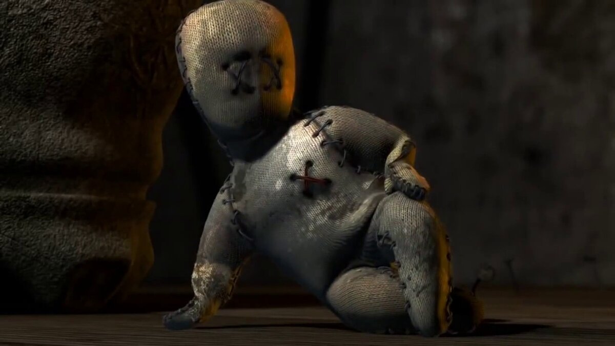 Неожиданный взгляд на магию вуду. Оказывается, тряпичные куклы тоже умеют чувствовать и сопереживать. И чтобы спасти возлюбленную, герою приходится пойти на отчаянный поступок.