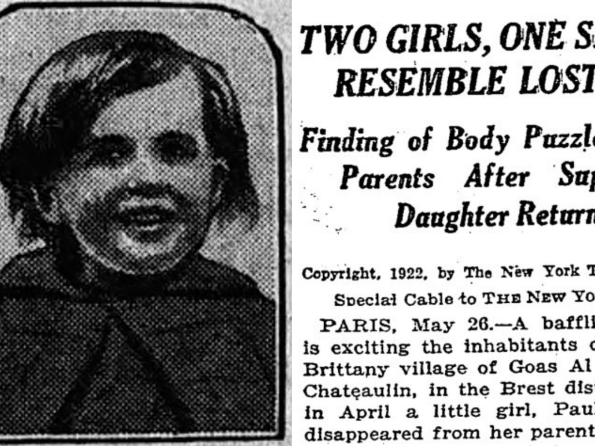 Газета с историей маленькой Полин