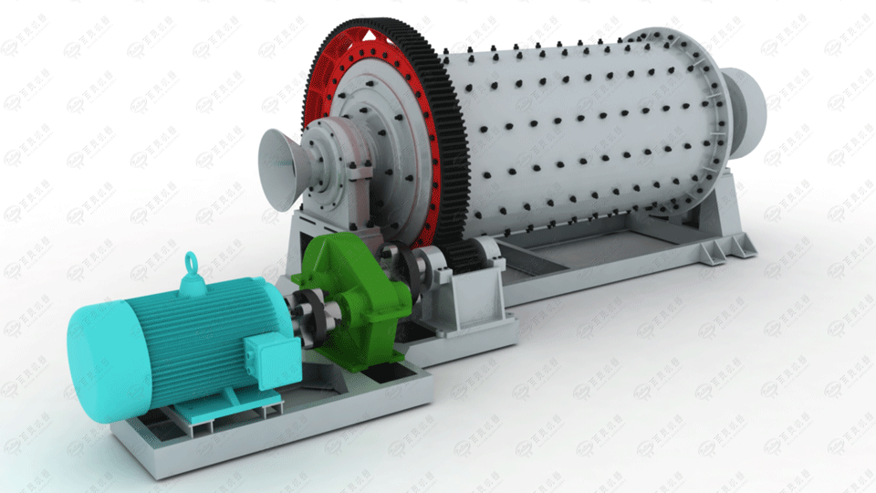 Мельница барабанного типа (анимация)