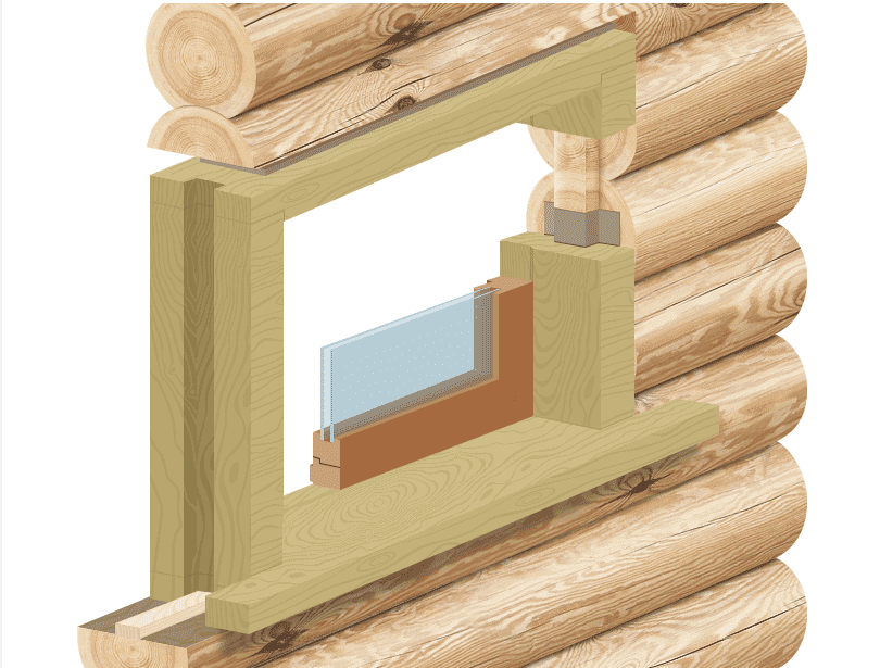 Как поставить окна в деревянном доме