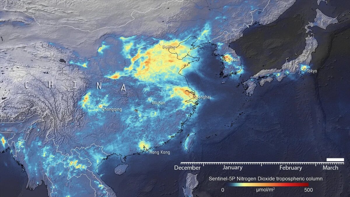 КАРТА ВЫБРОСА CO2© соцсети