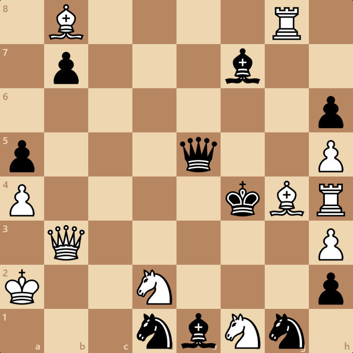 Белые матуют в 1 ход