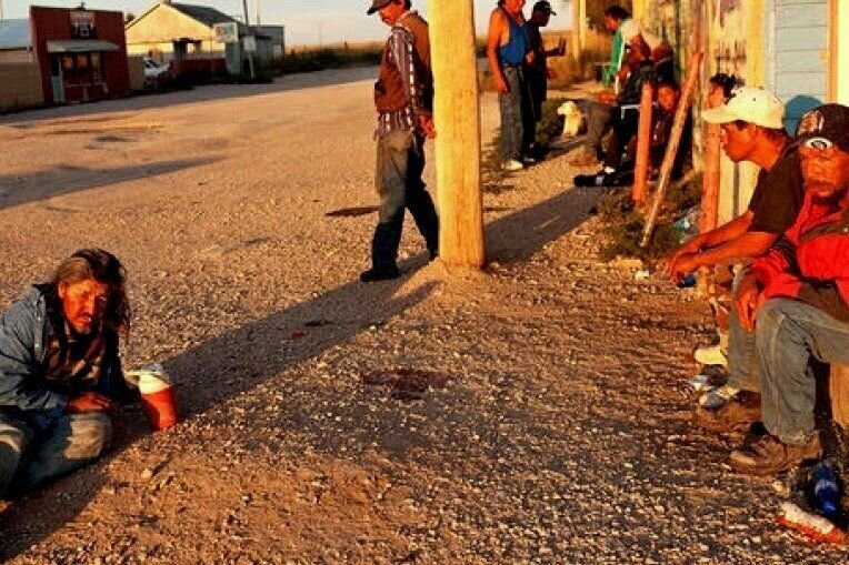 Резервация северо-американских индейцев.