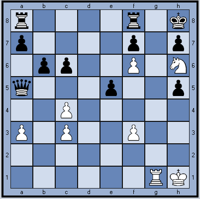 Белые начинают и ставят мат в 2 хода.