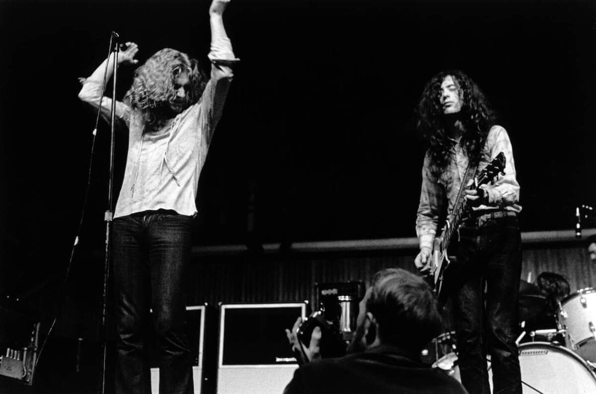 Роберт Плант и Джимми Пейдж из Led Zeppelin 