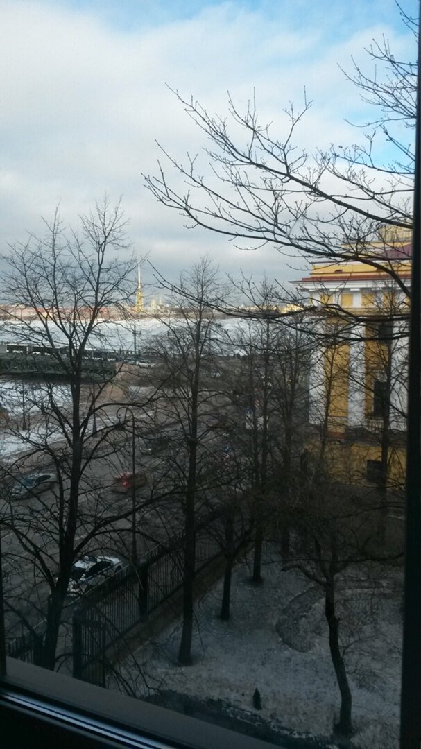 Вид из окон 225 школы в Адмиралтейской районе Санкт-Петербурга