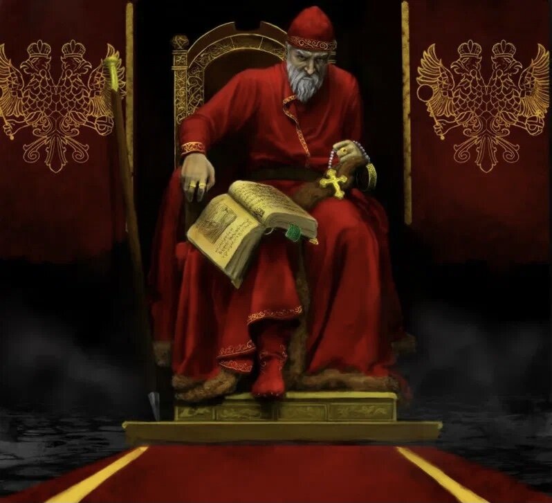 Картина царь на троне